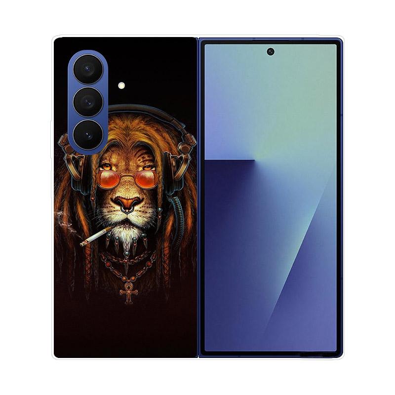 For Samsung Galaxy Z Fold 7 5G Phone Case Cover Transparent Back Protective Shell Coque For Samsung Z Fold7 Clear Hard PC Fundas