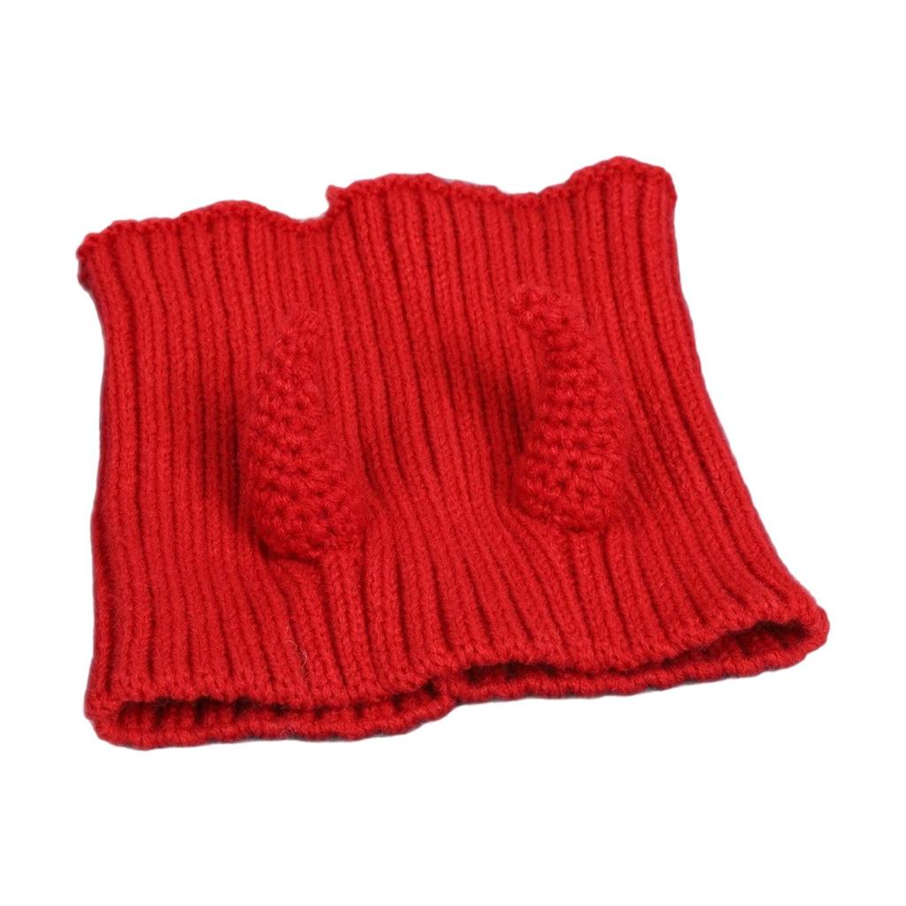 Dog Winter Hat Yarn Knitted Warm Head Wrap Pet Cap Accessories for Dogs Outdoor or Indoor Use