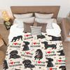 Dachshund Blanket, Super Soft And Comfortable Dachshund Flannel Blanket For Sofa Bed Blanket