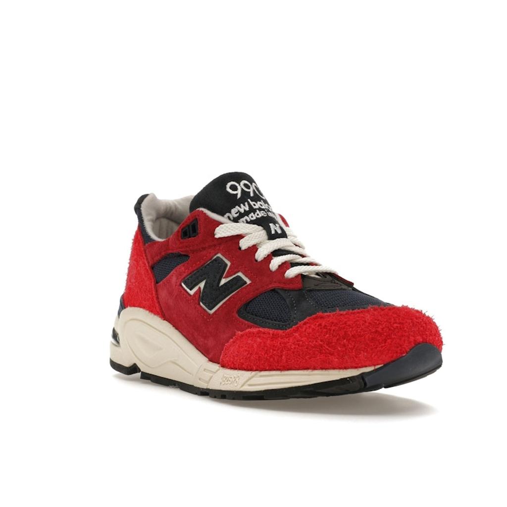 Teddy Santis x New Balance 990v2 Made in USA Chrysanthemum Unisex Sneakers Red Navy M990AD2