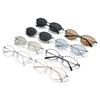 Vintage Metal Cat Eye Sunglasses With Uv400 Protection For Stylish Outdoor Wear