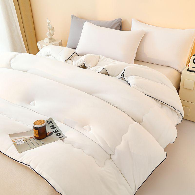 G5Z Antibacterial Fiber All-Season Quilt: Skin-Friendly Knitted Cotton for Single/Double Bedding