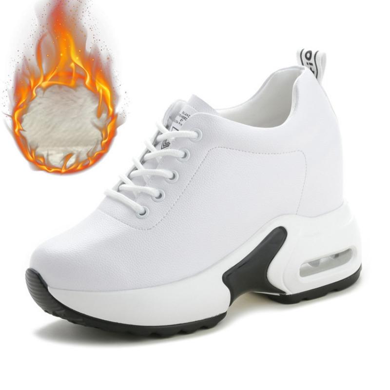 Trendy women's shoes new flat bottom inner height increase casual sports shoes women's single shoes sandals