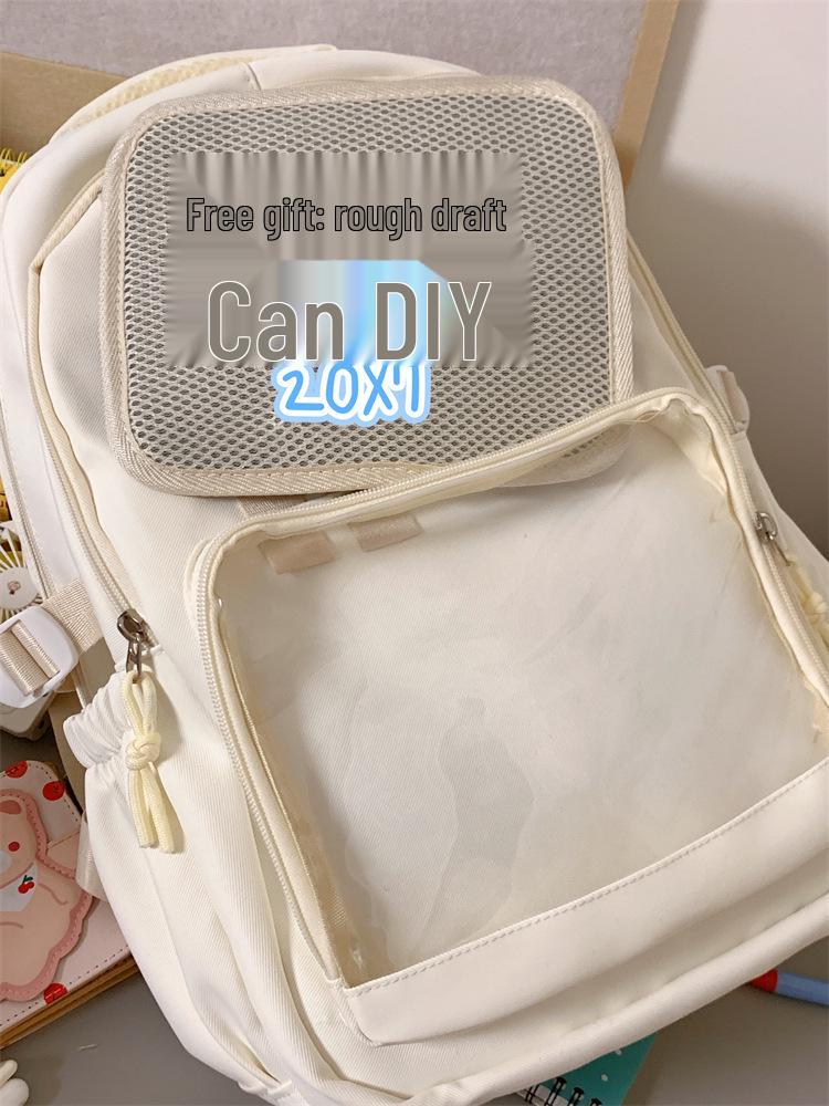 Anime Style Ita Bag Backpack for Girls – Large Capacity Shoulder Bag for Middle and High School Students