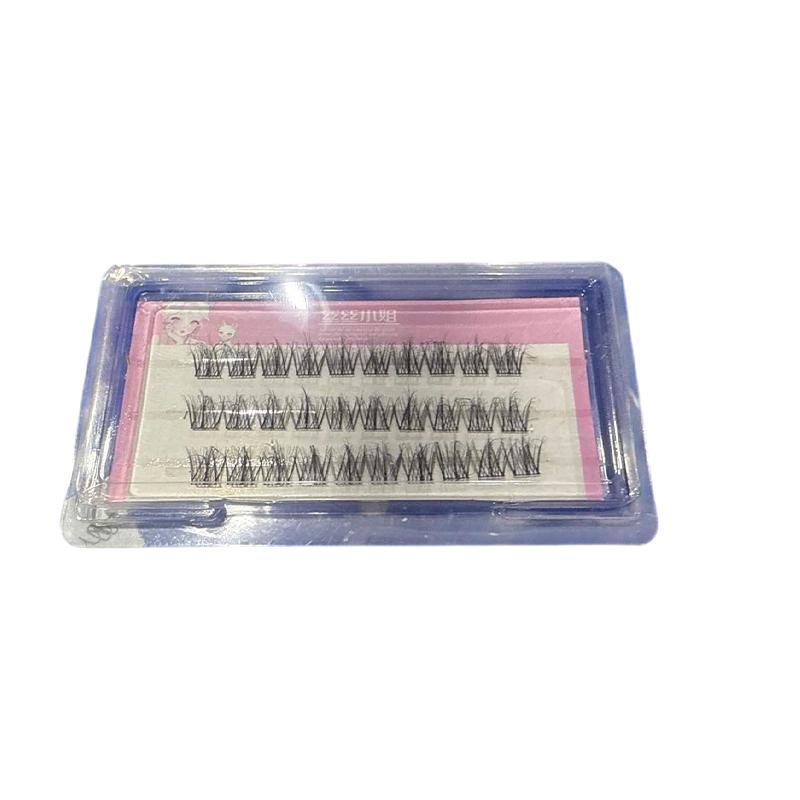 Натуральные глаза Манга Накладные ресницы Пучки Накладные ресницы Завивающиеся Длинные и Густые Ресницы Объем Смешанный Поддон Натуральные Ресницы 1