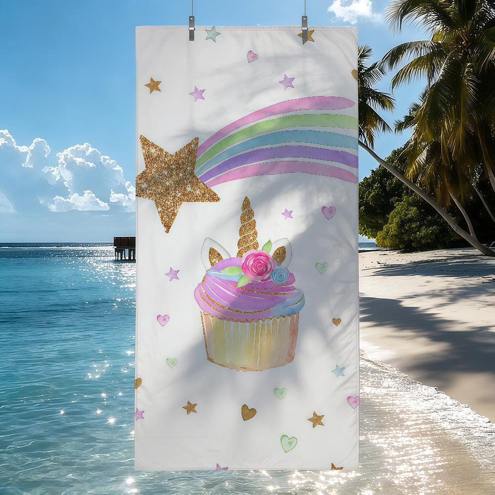 Cute Unicorn Towel Quick Drying Beach Towels Are Suitable For Swimming Pools Camping Yoga And The Gym