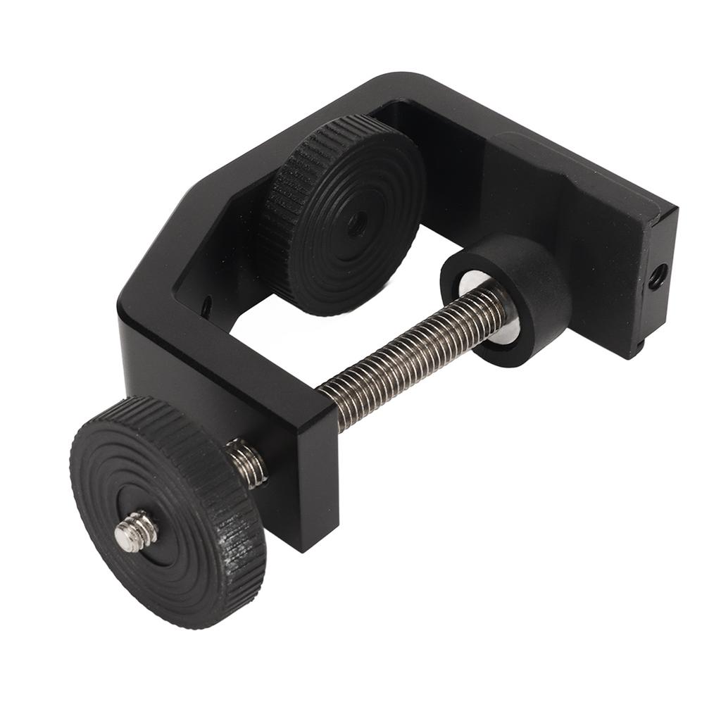 Universal C Clamp Heavy Duty Metal Adjustable C Clamp with 1/4 Inch Mounting Screws for Tripod Light