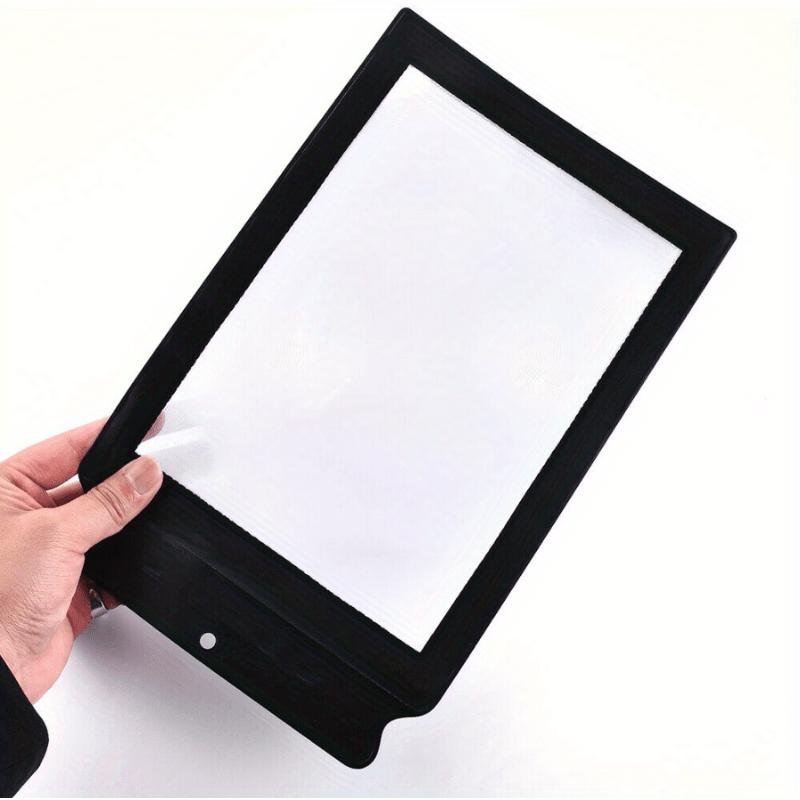 1/2pcs Durable Pvc Material 3X Large Page Magnifying Glass - Handheld, Full-View Reading Aid