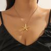 Casual fashion starfish shell scallop sea life vacation play necklace bracelet, versatile personality