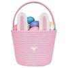 Easter Bunny Basket For Kids Boys Girls Easter Eggs Hunt Basket Reusable Cotton Rope Basket With Rabbit Ears Baby Shower Gifts