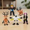 5/10Pcs Deer Owl Goat Figurine Desktop Model Ornaments Toys PVC Model Ornament Toy for Game Fans Kids Collectors Home Decor