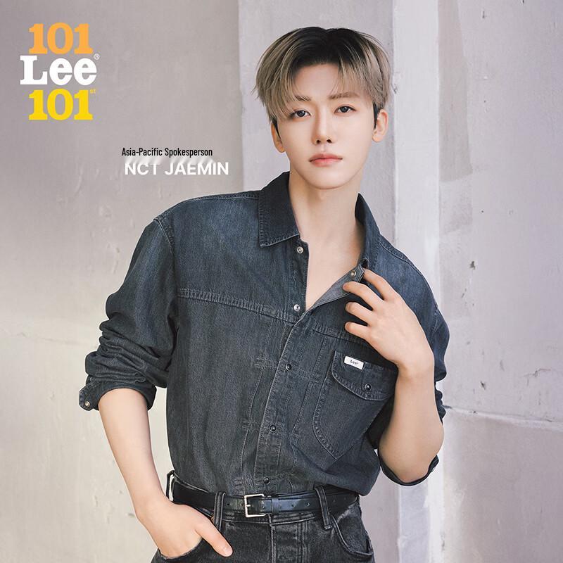 Lee Men s NCT Jaemin 101st Anniversary Loose Fit Denim Shirt L