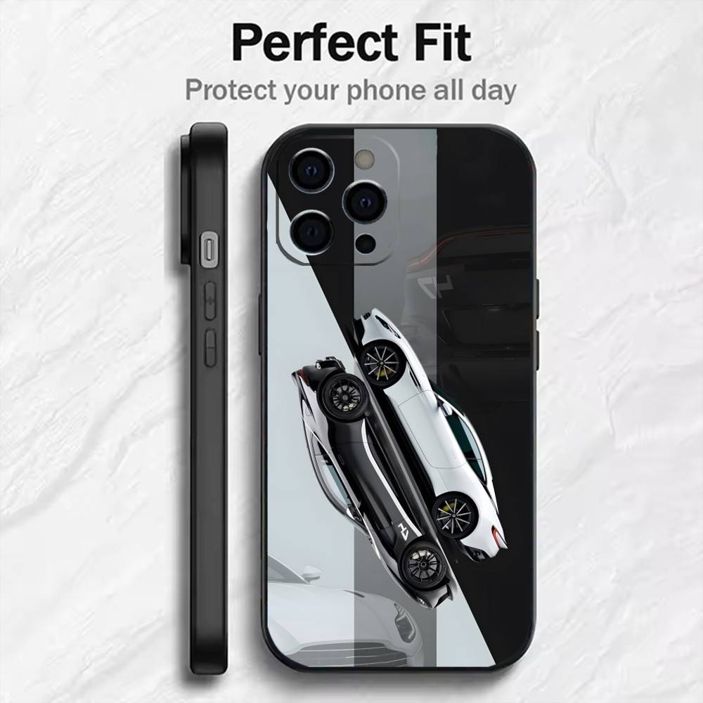 

A-Aston Cars D-B12 Phone Case For iPhone17,16,15,14,13,12 Plus,Max Soft Silicone Black Cover iPhone17promax
