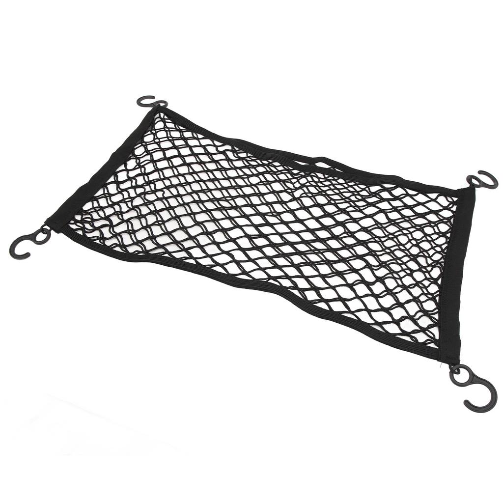 Camping Cart Cargo Net Latex High Elastic Hook Design Rubber Band Fixed Dual Layer Mesh Cargo Net