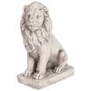 Concrete Lion Figure for the Garden Gray Lion Sculpture