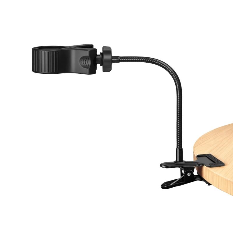Gooseneck Microphone Stand with Clamp Flexible Adjustable Desk Arm with Microphone Clip for Music Recording Equipment