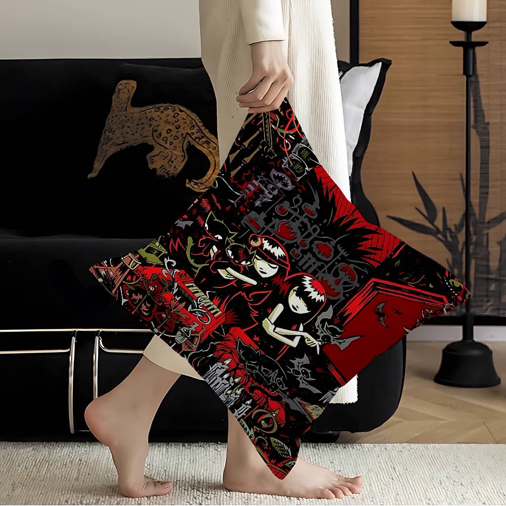 Comics Emily The Strange Classic Vintage Cushion Cover Decorative Pillow Sofa Home Decor Case Pillow Cases