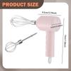 Hand Mixer Rechargable Kitchen Gadgets Cordless for Beating Whisking Light Green