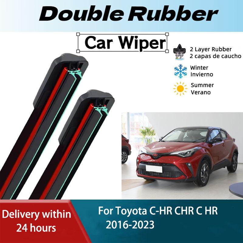 LH Front Rear Windshield Wiper Blades For Toyota C-HR CHR C HR 2016-2023 2PCS Windscreen Window Accessories 2017 2018 2019 2020