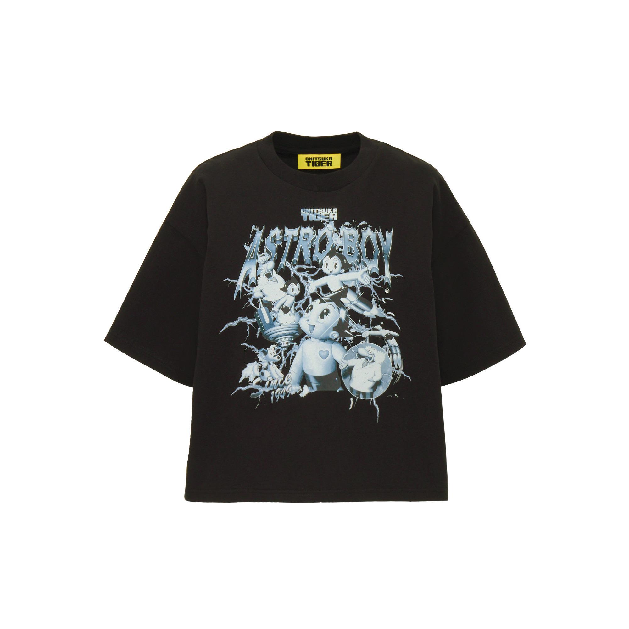 Onitsuka Tiger Denivita Astroboy Ws Oversized Graphic T-Shirt Women tops Black 2182B590-002 S 14530₽