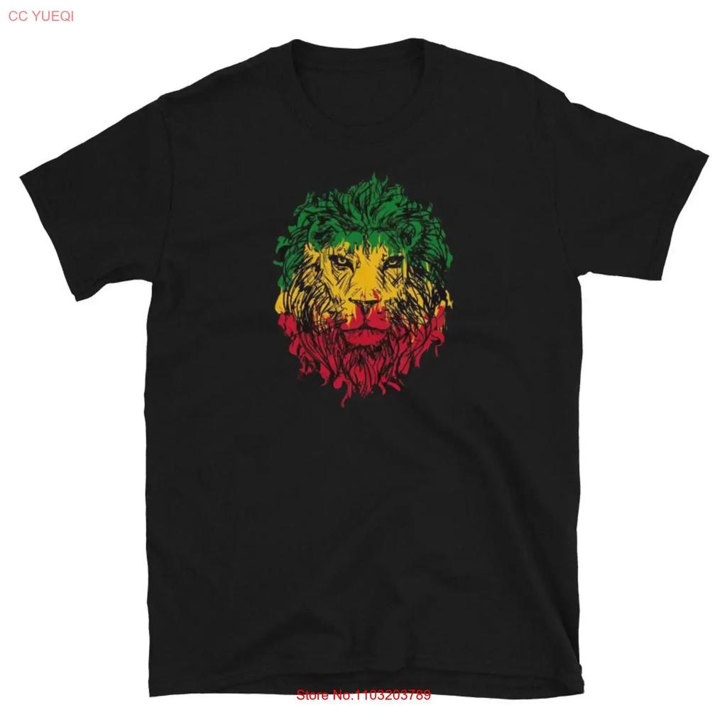 Rasta Vibes Leeuw van Juda T-shirt Zwarte Geschiedenis Vintage Unisex Top Voor Dagelijks Gebruik Uitgerekt Streetwear Zacht Lichtjes