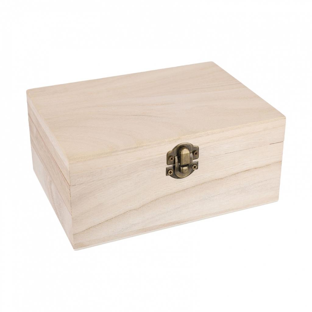 Christmas Box 1pcs/3pcs Plain Wooden Square Household