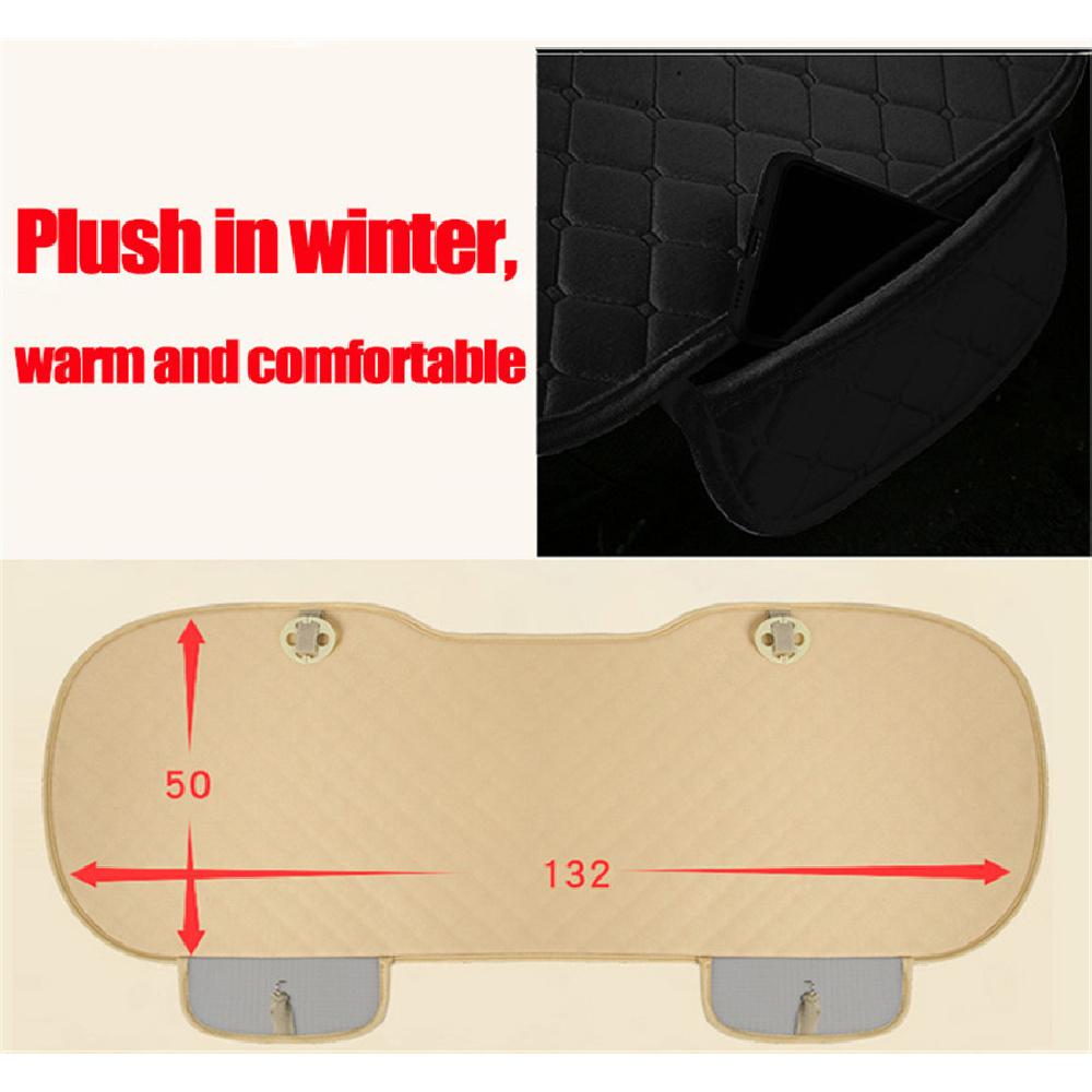 3PCS Winter Warm Diamond Front Rear Car Seat Cover Cushion Universal Auto Short Plush Seats Cushions Automobile Protector Accessories