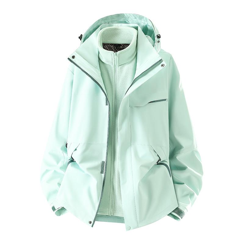 New Three-in-one Jacket for Autumn and Winter Outdoor Waterproof Windproof Mountaineering Suit Men's and Women's Work Jacket
