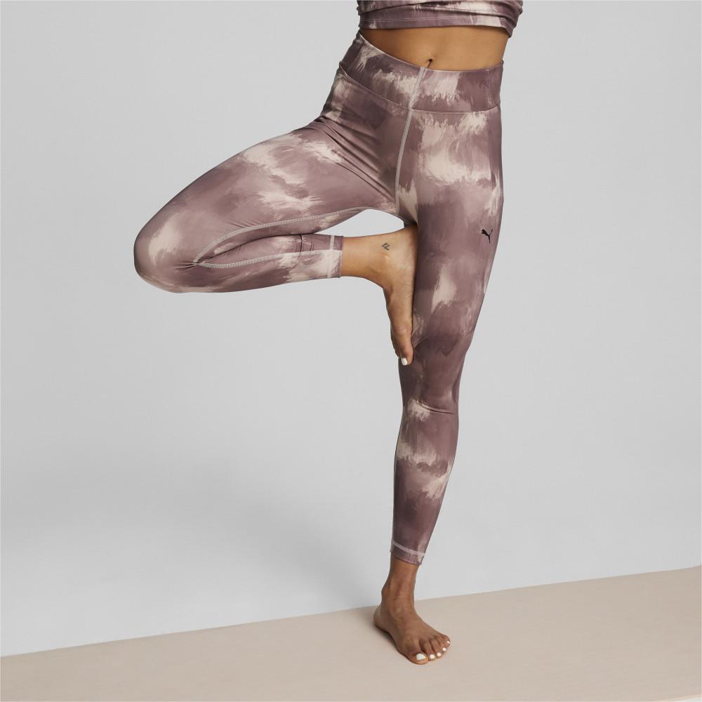 Puma Tie-Dye Print Sports Yoga Slim Fit Fitness Long Pants Women bottoms Rose-Pink 522784-47
