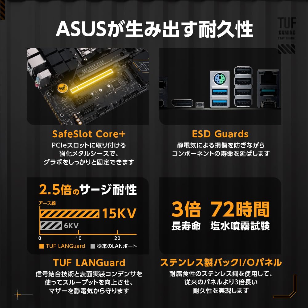 ASUS TUF GAMING AMD Ryzen serie 7000 compatibile con AM5 B650 dotato di mATX distributore autorizzato prodotto B650M-E scheda madre/domestica