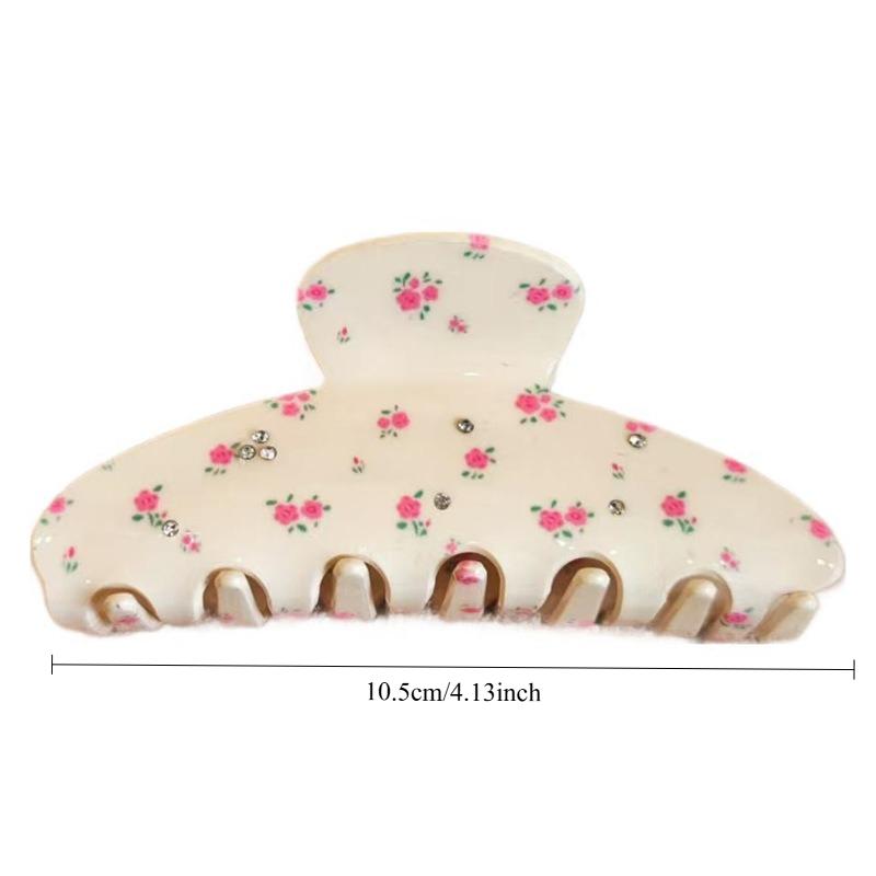 Colorful Diamond Acetic Acid Hair Claw Sweet Elegant Bangs Side Clip Small Grab Clip Women Girls Half Tied Hair Claw Accessories