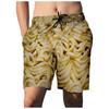 Herren-Sommershorts mit Lebensmittelrealismus, 3D-gedruckt, Strandshorts, Strand-Badeshorts