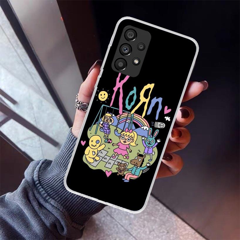 K-Korn Rock Band Phone Case For Samsung Galaxy A12 A52S A42 A32 A22 A51 A50 Note 20 Ultra 10 S10 Plus A71 A70 A31 A30 A10S Galax