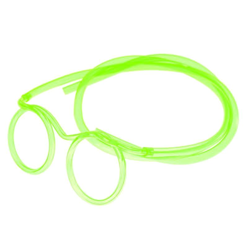 Plastic Straws Glasses Design Soft Drink Juice Straws Tube For Adult Chidren Cartoon