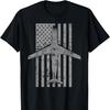 Vintage USA Flag C5 Galaxy Military Transport Aircraft TShirt 100 Cotton ONeck Short Sleeve Summer Casual Mens Tshirt