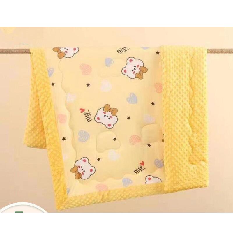 Cartoon Newborn Warm Blanket Household Autumn Winter Thickened Baby Blanket  Soft Velvet Kindergarten Children's Blanket