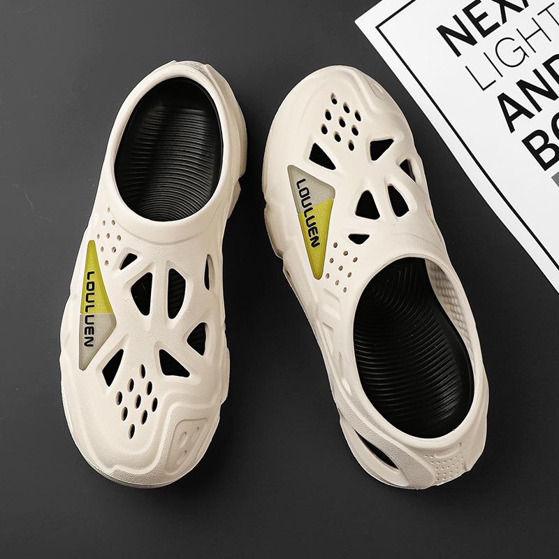 Fashion Platform Sandals Men Shoes EVA Slippers Soft Beach Sandals Man Summer Sandals New Male Sneakers Outdoor Flip Flops Home Clogs
