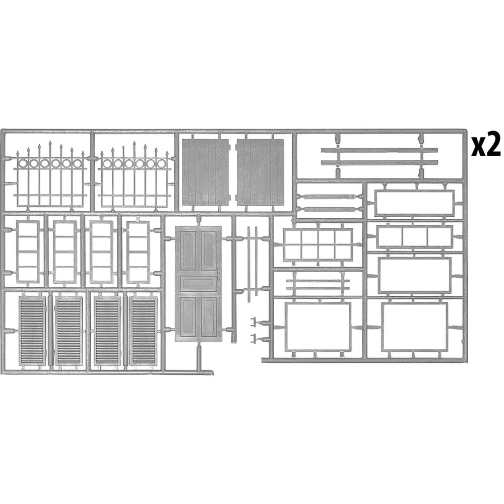 MiniArt Scale European Exterior Door and Window Plastic Model MA35585 1/35 Set, Kit,