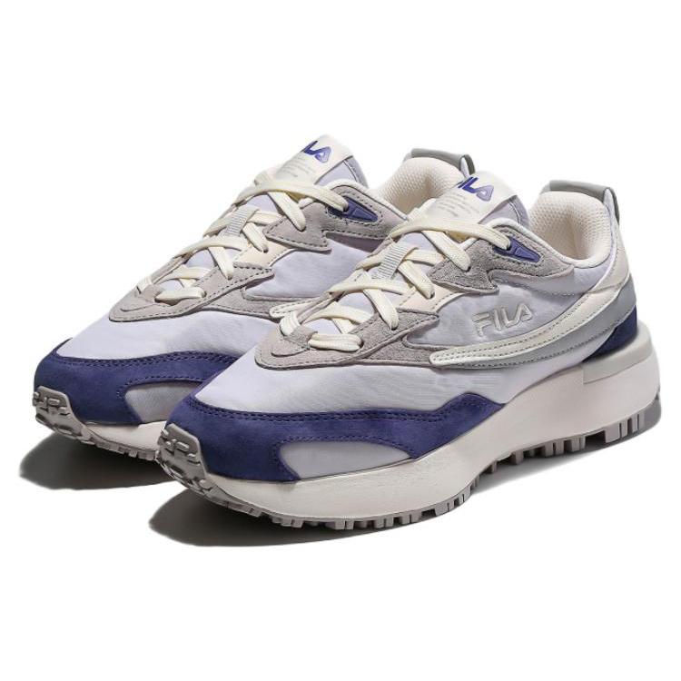 FILA Zagato V2 Fabric Low top Casual Shoes Unisex Gray Purple Korean Style 1RM02218E_110