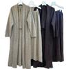 Korean Version Knitted Suit Women's Autumn and Winter Lazy Wind Knitted Cardigan Neck Vest Skirt Three-piece Set