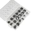 495 Pieces 36 Sizes Green Rubber O-Ring Ring Repair Box Combination Set Can Be Matched With Glaze Sealing Hook