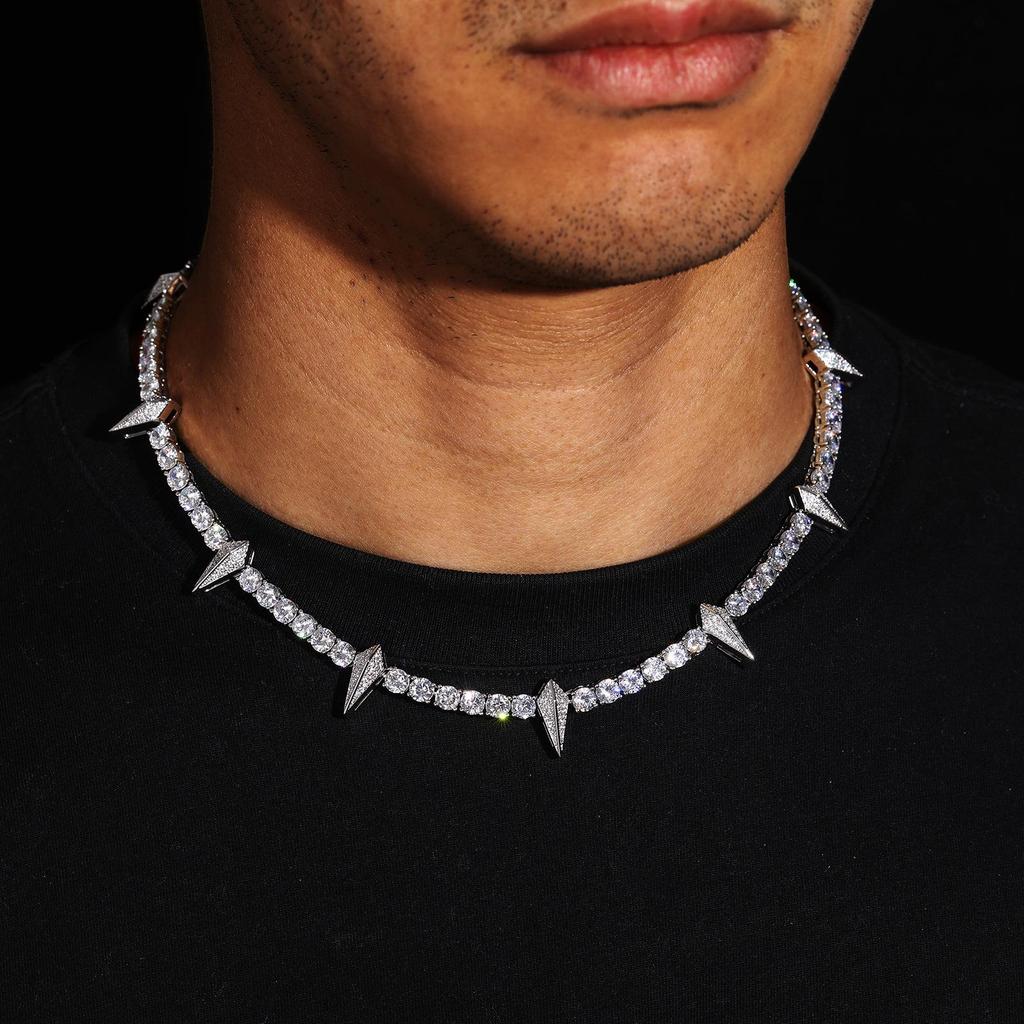 5mm Zircon Black Panther Tennis Chain Necklace - Trendy Hip Hop Jewelry with High-End Feel