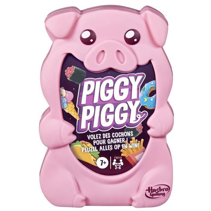 Piggy Piggy, Jeu de Cartes Familial, Version Française, Hasbro Gaming
