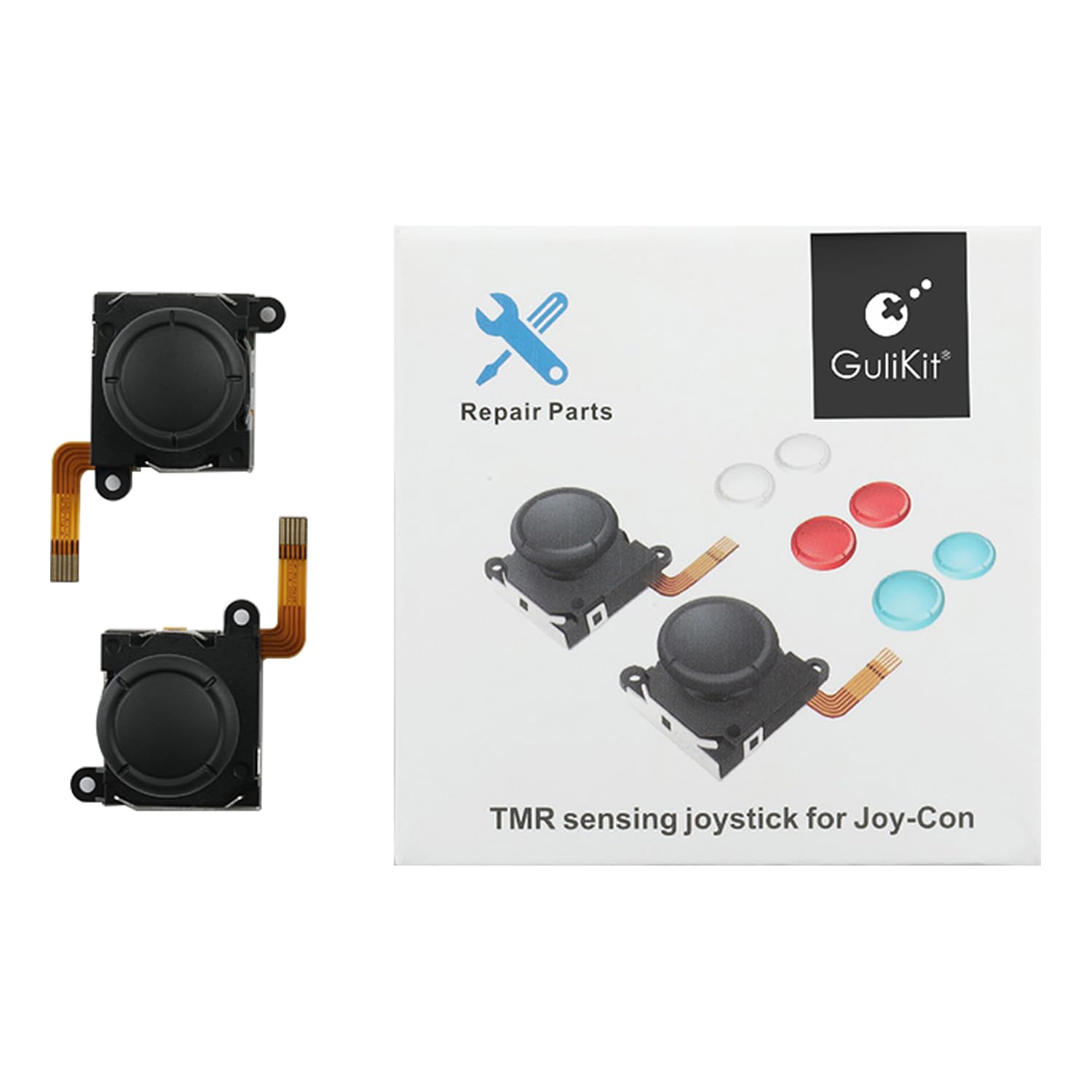 

GuliKit TMR Набор для ремонта электромагнитных стиков для дрифта, совместимый с моделями Nintendo Switch и OLED Switch Joy-Con, Бесплатный, Lite,
