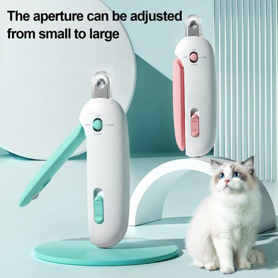 Pets Nail Clippers Adjustable Claw Clippers Round-Hole Trimmer with Dust Storage Safe Nail Trimmer for Cats Dogs Rabbits