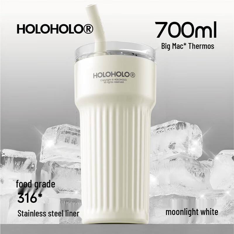 HOLOHOLO Roman 700ml Insulated Tea Infuser Straw Cup