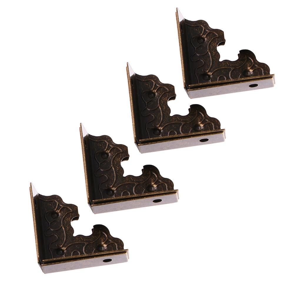 10 Stück Holzschatulle Schmuckschatulle Dekorative Eckwinkel für Möbelecken Fuß Ecke Eckschutz