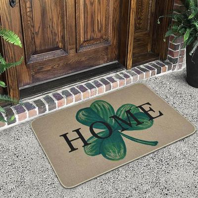 St. Patricks Day Decoration Door Mat Anti-slip Bottom Indoor Outdoor Carpet