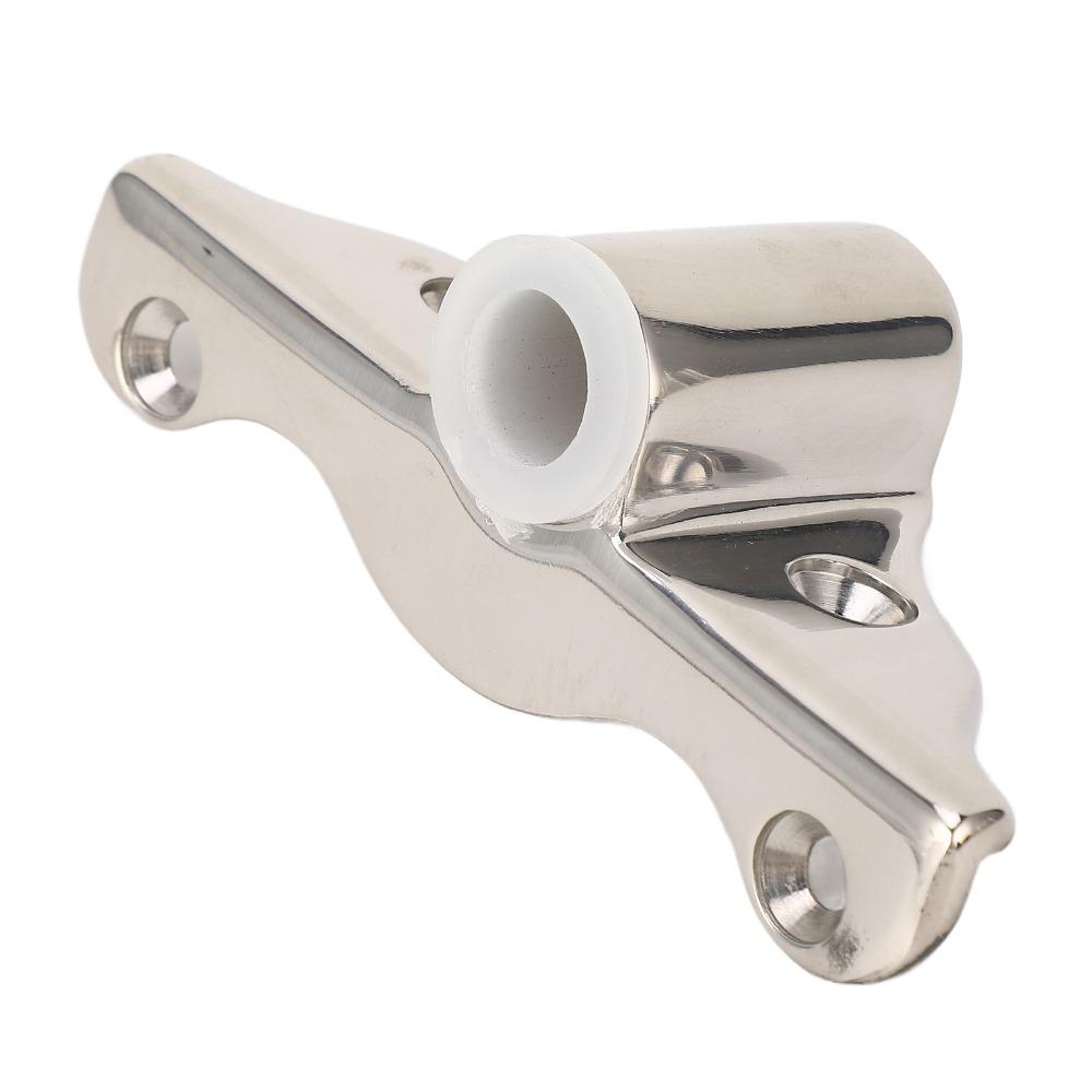 2PCS 1/2in Oarlock Socket Polished Finish Oarlock Support Bracket Row Lock Socket Boating Equipment