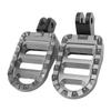1 Pair of Front Foot Pegs Aluminum Anti Slip Motorcycle Front Footrest Pedal Set for Motorbike
